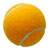 quadras de tenis cobertas bola laranja